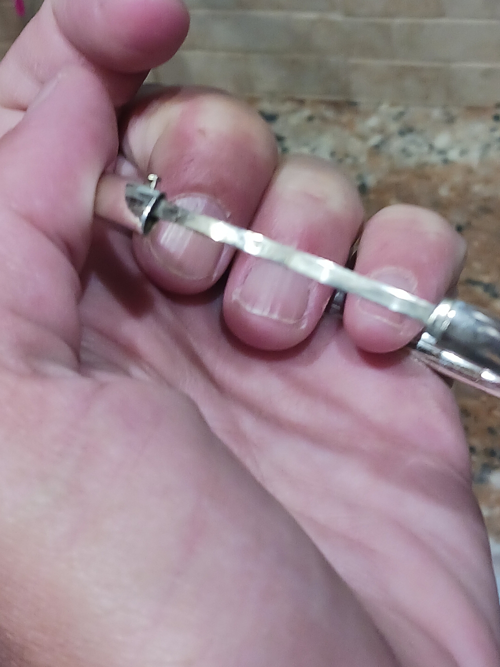 Vtg Designer 8in. 925 Sterling Silver Harley Davidson Hinged Bangle Bracelet - Picture 7 of 11
